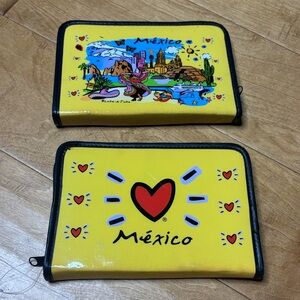Mexico Zipper Pencil Packs | 2 Pouches Available School Carrier Art Case Import